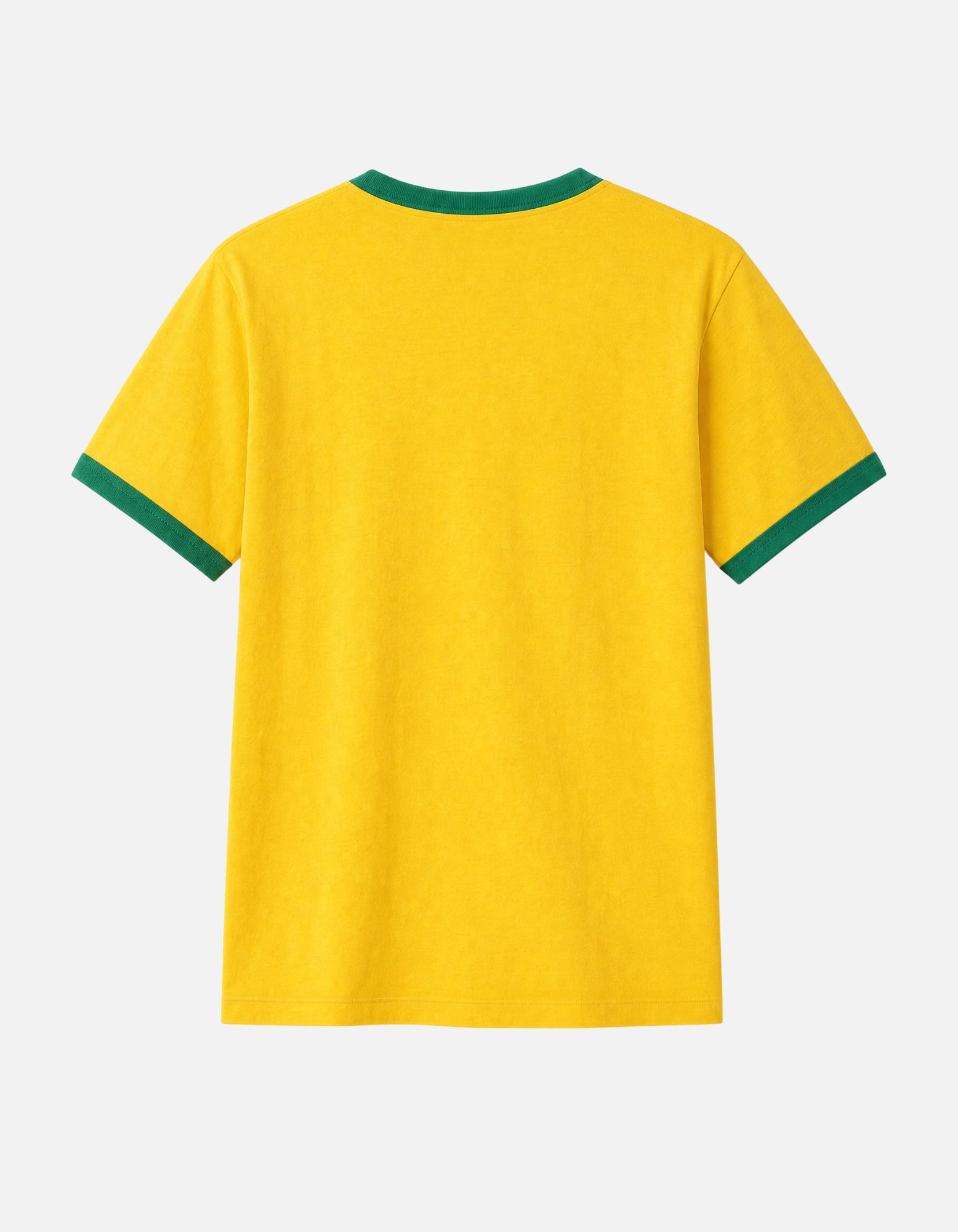 Camiseta amarela ringer - costas